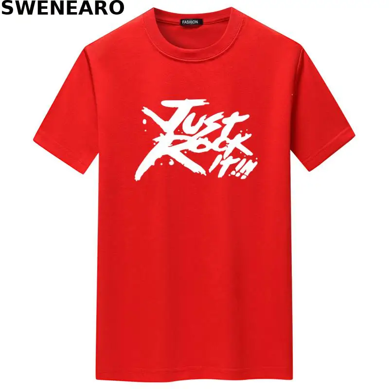 

SWENEARO 2021 summer new just print T-shirt men's casual O-neck short-sleeved brand T-shirt men's breathable T-shirt men