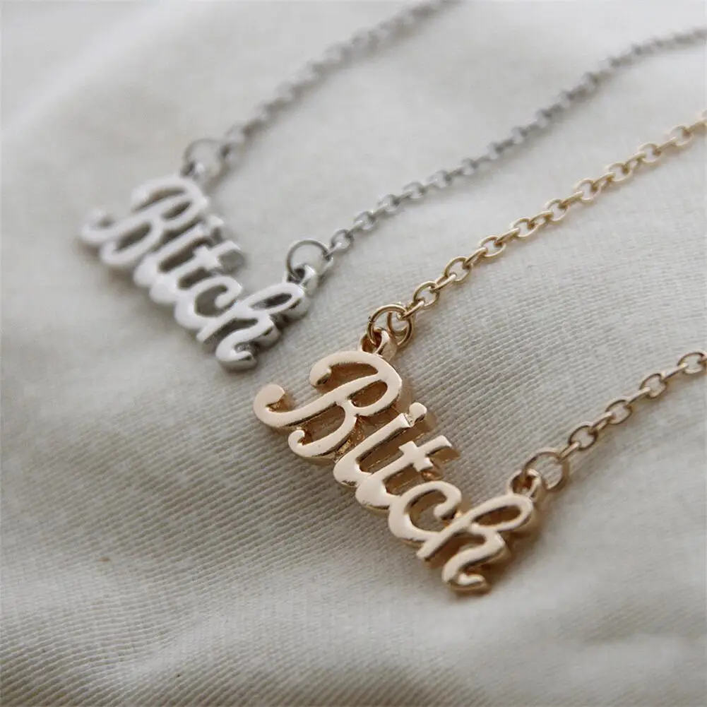 Женская подвеска на серебряной цепочке цепочка в стиле панк из сплава с