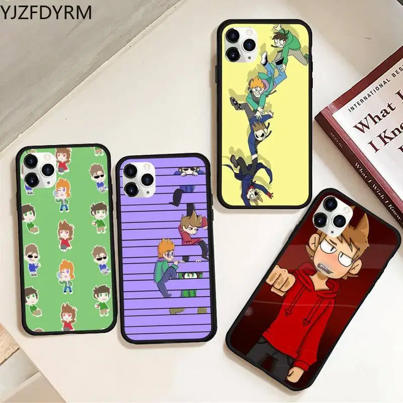 

YJZFDYRM Eddsworld Phone Case Rubber for iPhone 11 pro XS MAX 8 7 6 6S Plus X 5S SE 2020 XR case