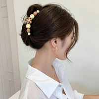 matte flower barrette hair clip claw women acrylic hairpins clip hair crab claw girl make up tool accessories decoration