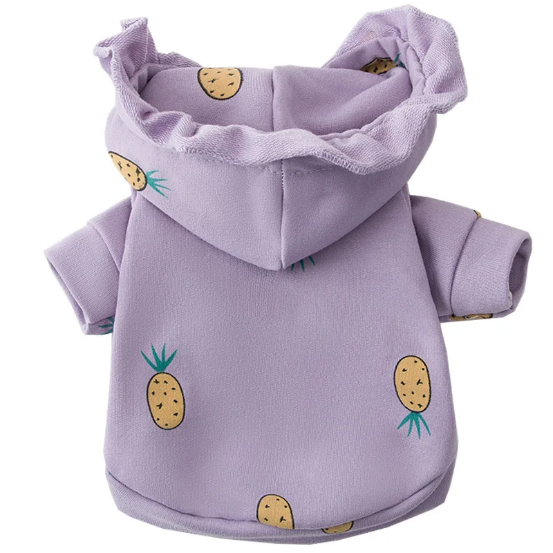 

Cute Fruit Print Pet Clothing Dogs Sweater Puppy Chihuahua Clothes for Small Dog Sweatershirt Suit yorkshire labrador Costume