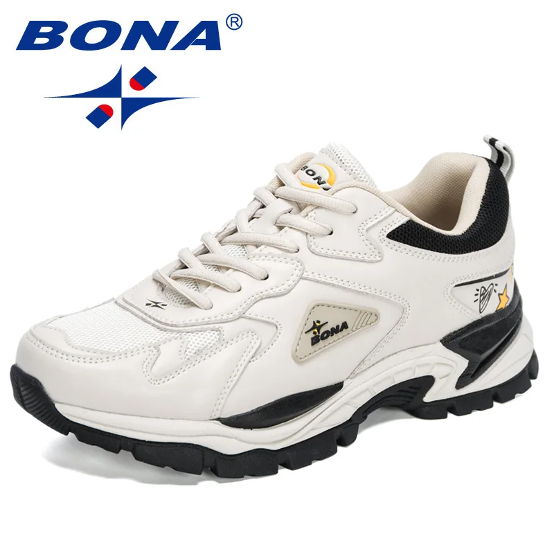 

BONA 2021 New Designers Popular Running Shoes Men Outdoor Breathable Jogging Sport Shoes Man Walking Footwear Casual Sneakers