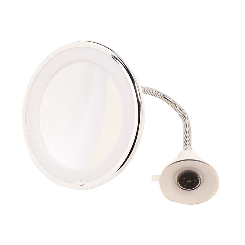 Светодиодный увеличительный зеркало 10x с поворотом на 360 градусов гибкое гусиной