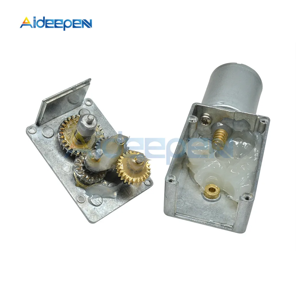 4632-370 DC 12V Вольт 100RPM Высокий крутящий момент турбины DC червячный редуктор Червячные редукторные двигатели обратный редуктор двигателя