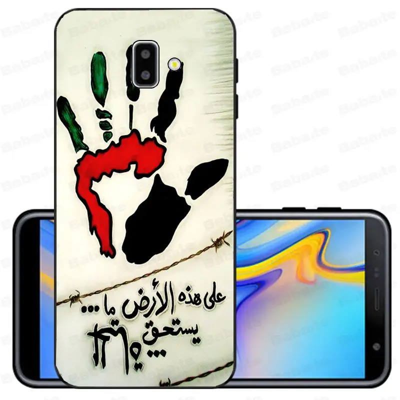 Чехол для galaxy j6 палестинский флаг ТПУ чехлы для мобильного телефона из мягкого силикона с крышкой для samsung galaxy j6 plus A6 A8 A9 A10 A30 A50 крышка