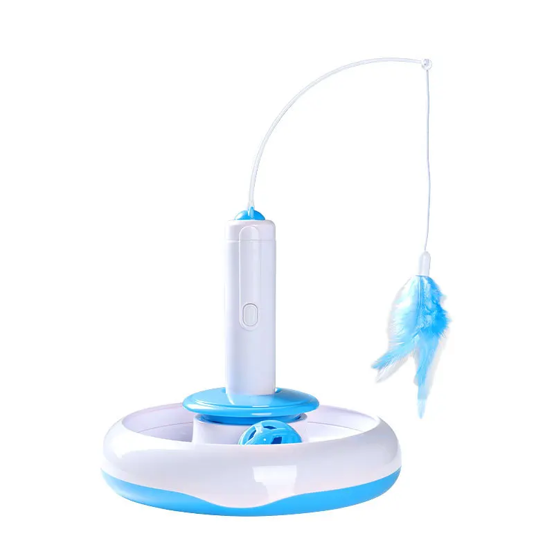 

Cat Toy Cat Puzzle Pet Fun Electric Automatic Rotating Play Interactive IQ Training Toys Plush For Cat Scratching Toy WF107