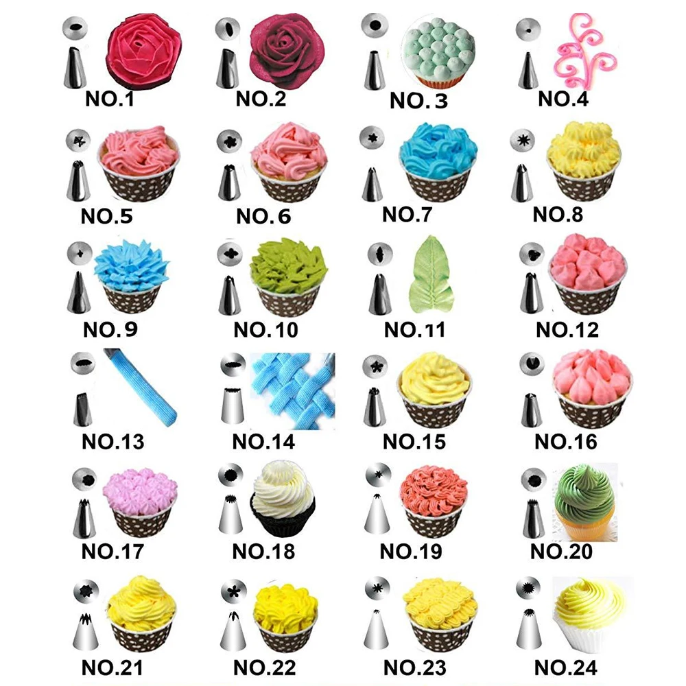 42-116 шт мульти типа &quotсделай сам&quot комплект для украшения торта Сопла