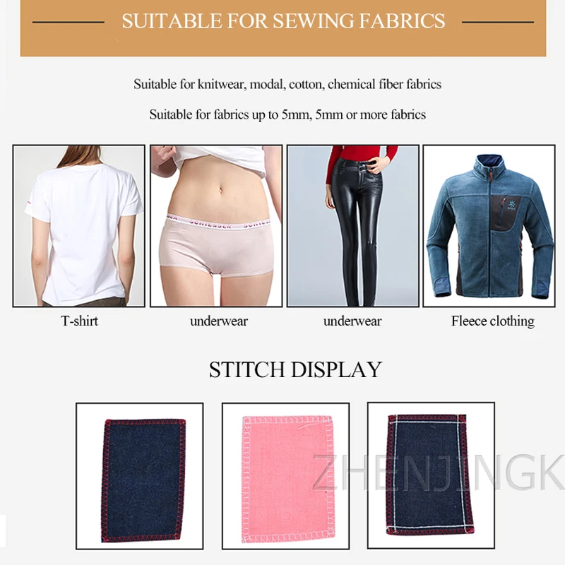 

Computer Overlock Sewing Machine Semiautomatic Edging Machine High Speed Direct Drive Edger Code Sewing machine Tools