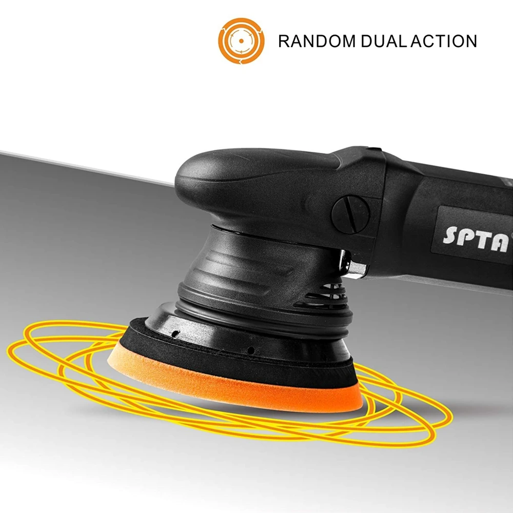 SPTA 5 дюймов 15 мм полировальная машина двойного действия 220 В для дома DIY с