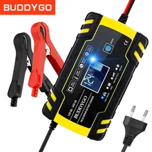 12V/24V 8A Smart  Battery Charger Automatic Start Fast Charger Use For Car Motorcycle Truck AGM Deepcycle GEL Lead-Acid Battery
