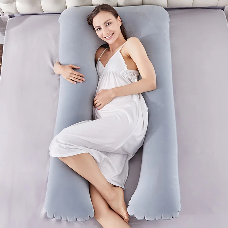 

140x80cm Soft Ergonomically Pregnant Pillowcase U Type Waist Pillow Multi Function Side Protect Cushion For Pregnancy Women