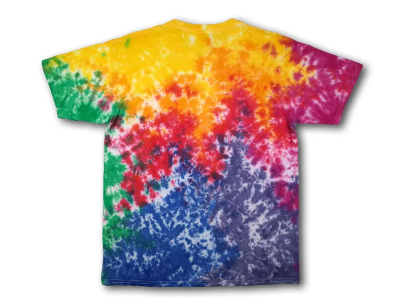 Tie dye ручная работа Raibow скейтборд уличный стиль спиральный узор индивидуальная