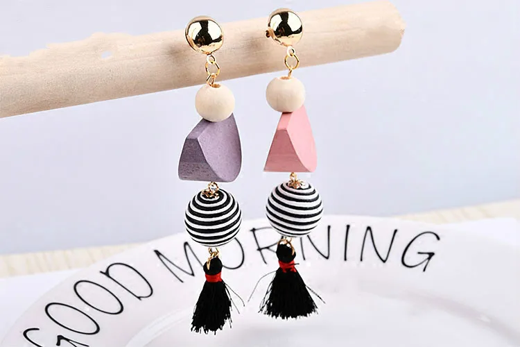 Деревянные блоки товары серьги фотоаксессуары искусственный материал 6 шт.|jewelry