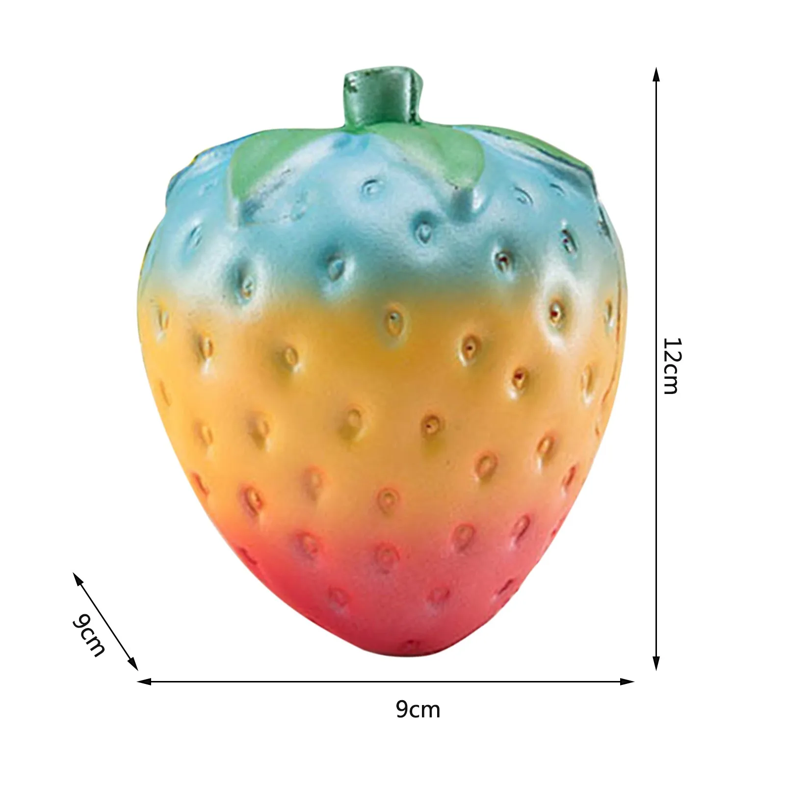 

Simulation Fruit Colorful Strawberry Decompression Toy Slow Rising Stress Relief Squeeze Toys for Kids Adults Antistress Gift