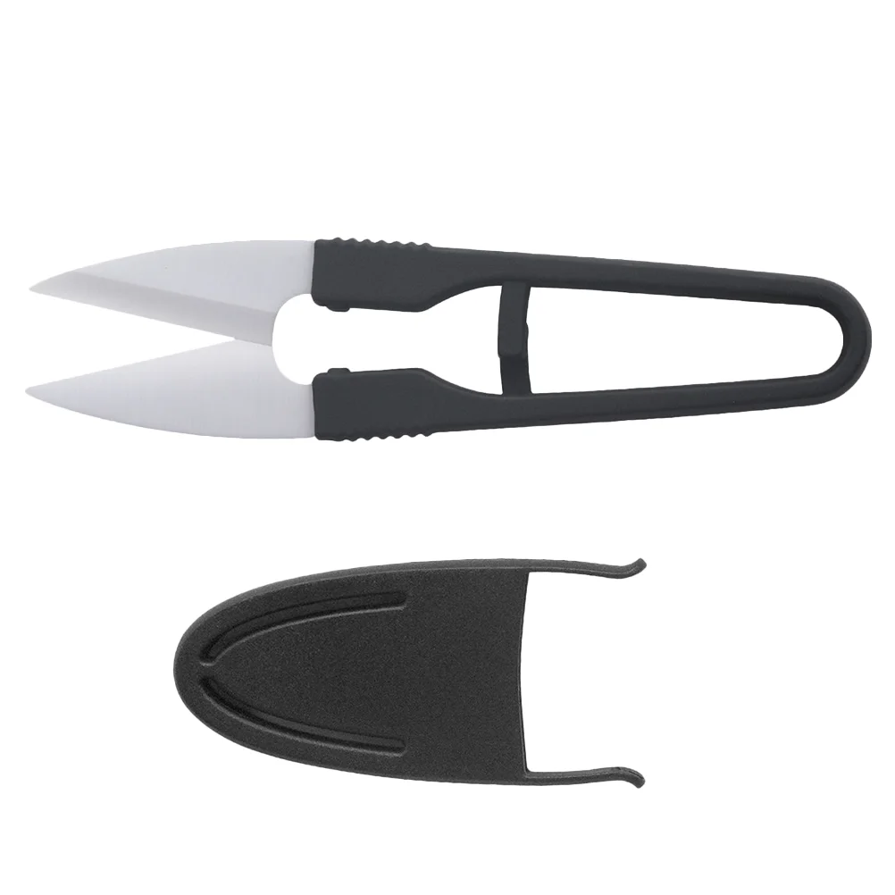 1 шт. ножницы U-образной формы с крышкой резак для ниток из керамики ручкой