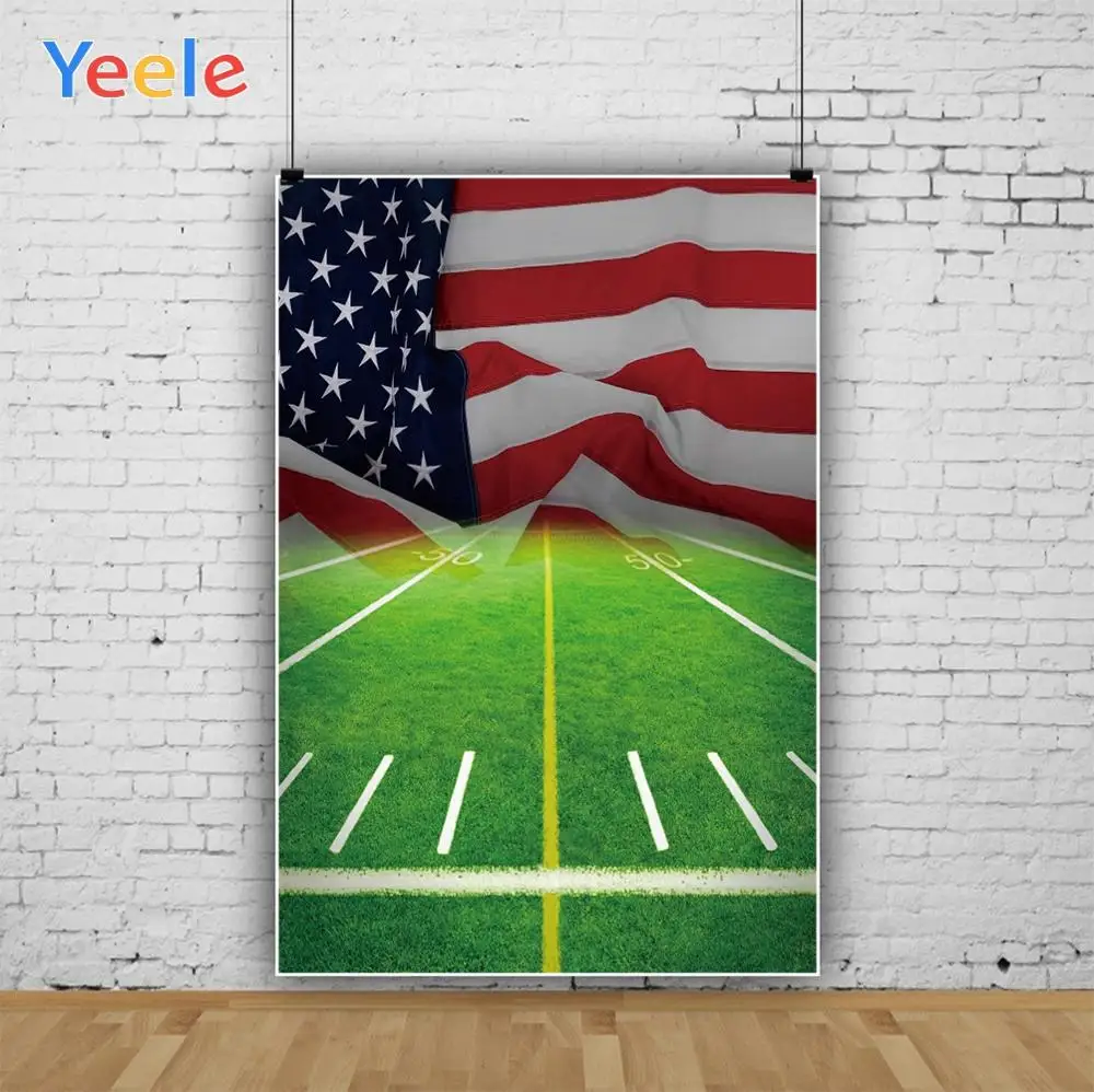 Yeele фотографический фон Спорт Американский футбол газон стадион