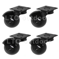 1 52 inch swivel caster wheels ball caster wheels with top plate no noise wheels for furniture cabinets sofa stands