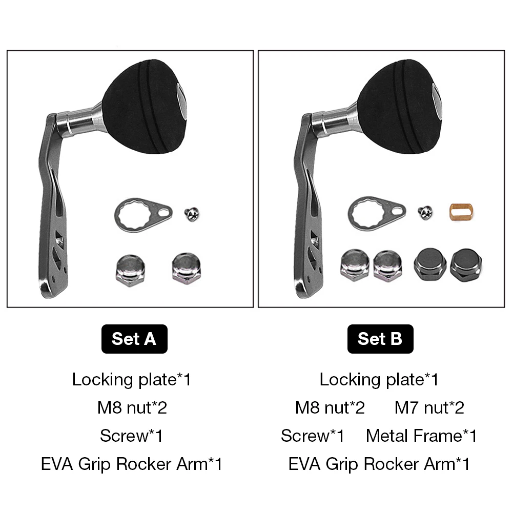 

Fishing Reel HandleMetal Knobs Handle Grip Fishing Spinning Reel Rocker Arm Grip