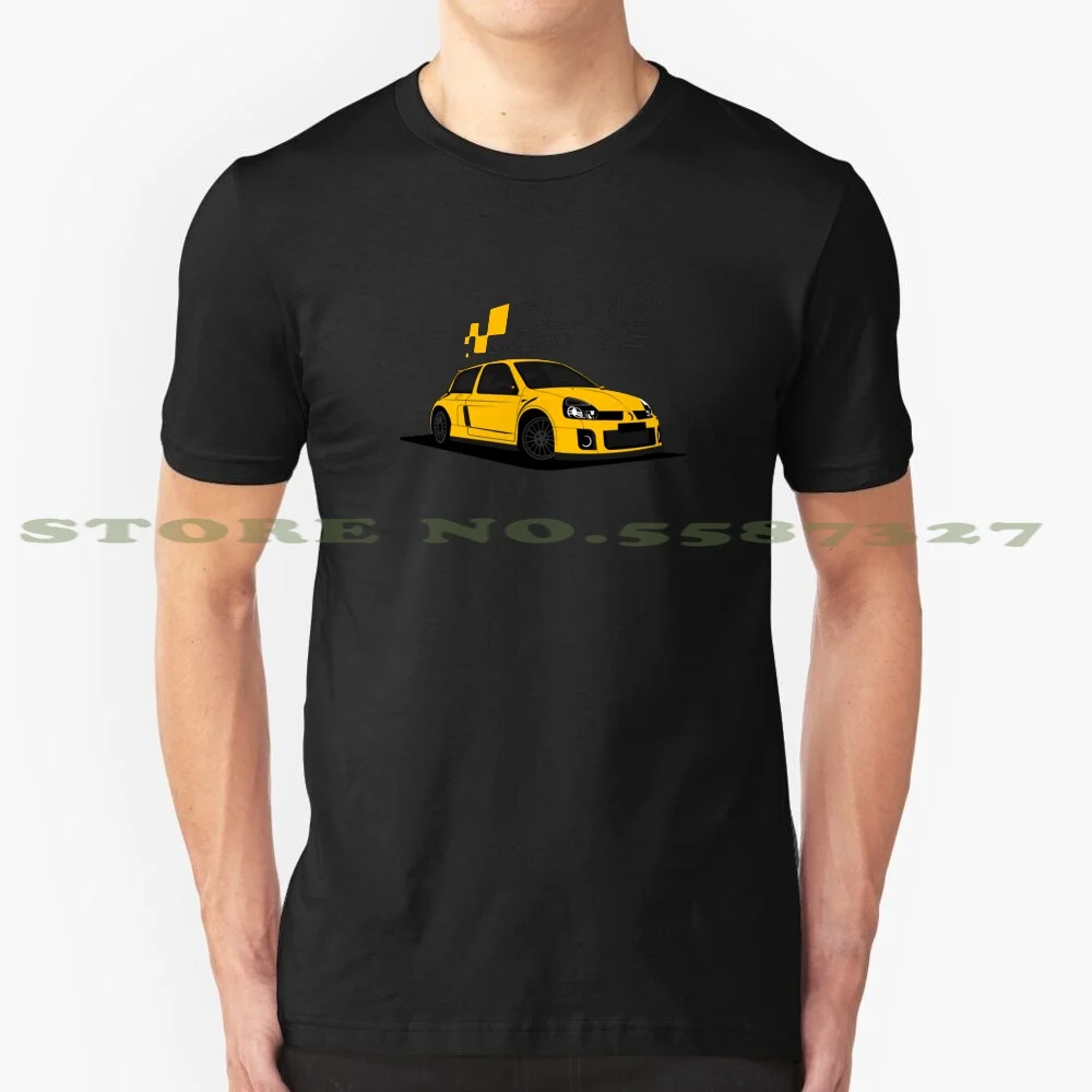 Модная Винтажная Футболка Renault Clio V6 (желтый) желтая спортивная футболка