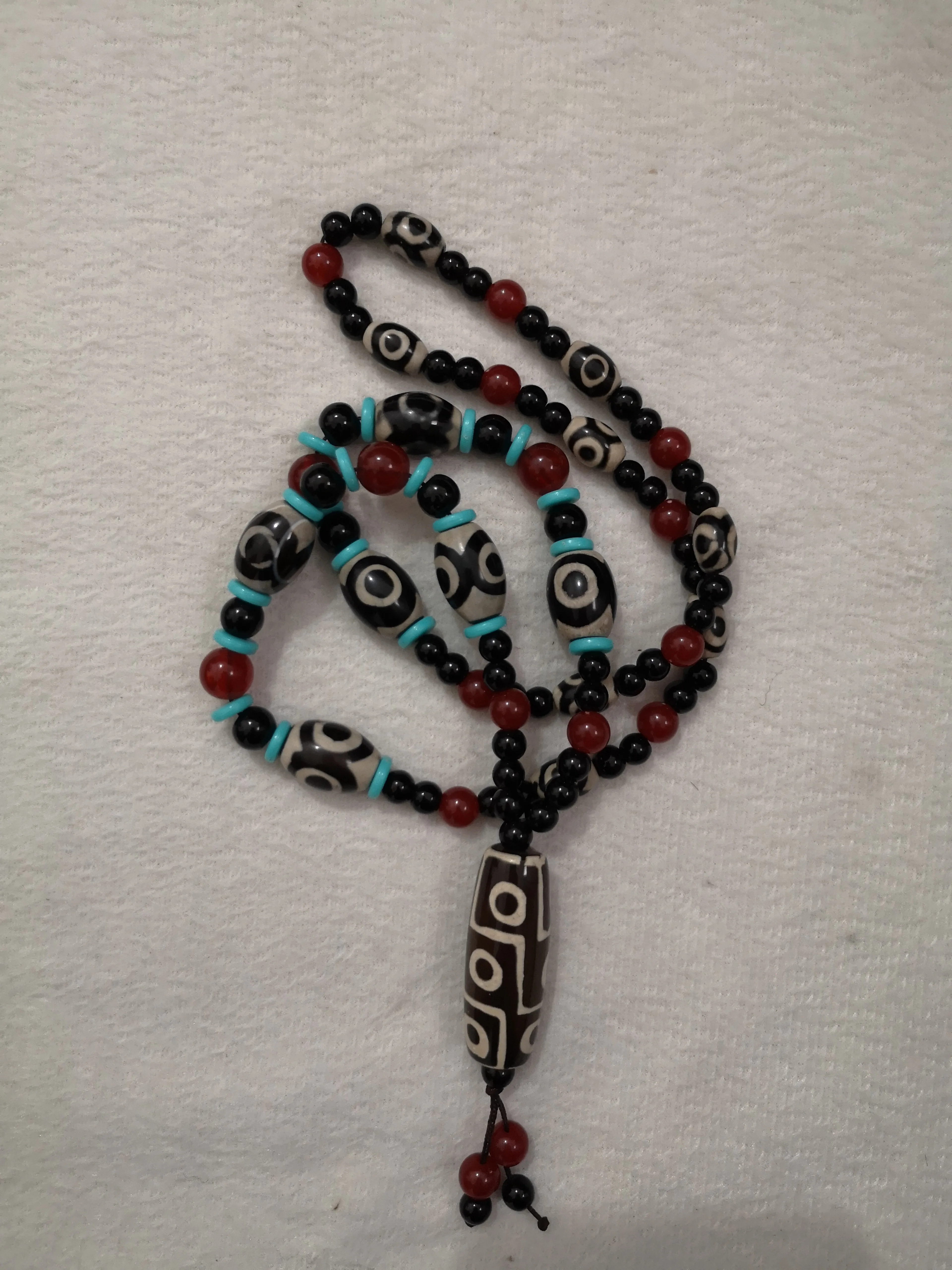 Четкие китайские тибетские Молитвенные бусины Myra из старого агата 9 глаз