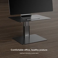 besegad monitor stand riser metal computer universal desktop holder adjustable monitor holder for pc laptop macbook home office