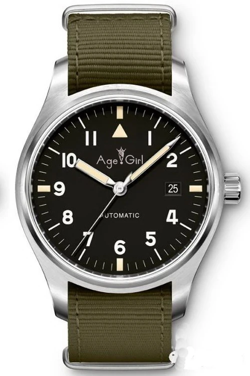 

Classic New Men Automatic Mechanical Pilot MARK XVIII Leather Stainless Steel Sapphire Date Black Blue White Dial Limited Watch