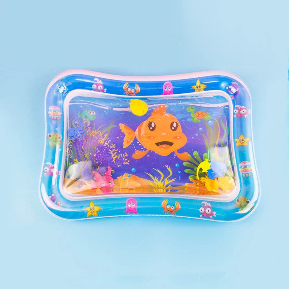 Baby Infant Cartoon Ocean Animal Octopus Dolphin Inflatable Water Mat Summer Game Play Pad Toy