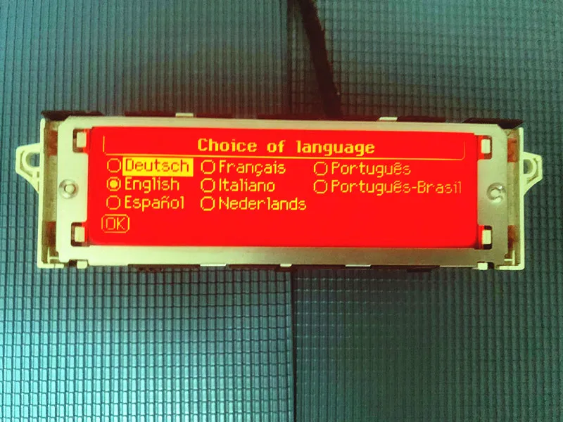 

Дисплейный модуль Deutsh для Peugeot, 12 pin, испанский, итальянский, португальский, USB, Bluetooth, A/C, для Peugeot 307, 407, 408, citroen C4 C5, красный экран