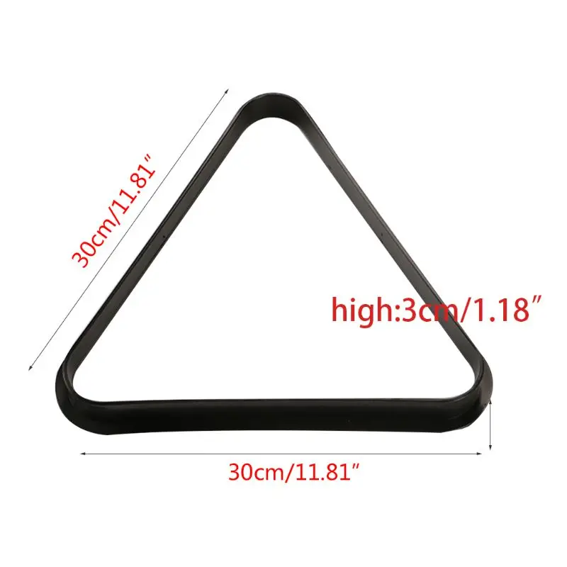 

Plastic Triangle Shape English Billiard Balls Organize Sturdy Racks Snooker Game Club Storage Accessory