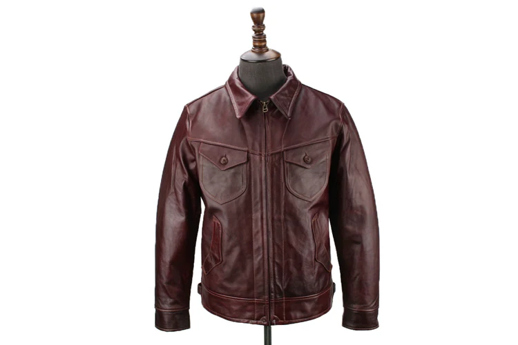 

Free shipping.Brand cow leather,man's 100% genuine leather Commute Jackets,fashion men's slim japan style jacket,quality.