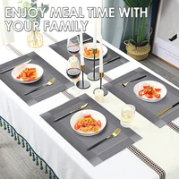 modern elegant pvc placemat dining table mat cafe anti slip hot placemats bowl pad cup mat table coasters