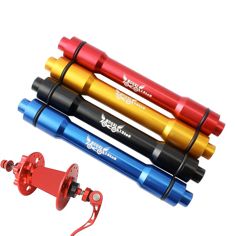 

Bike Thru Axle Adapter Front Wheel Hub 15 To 9 100MM QR Adapter MTB Road Bicycle Quick Release Conversion Shaft