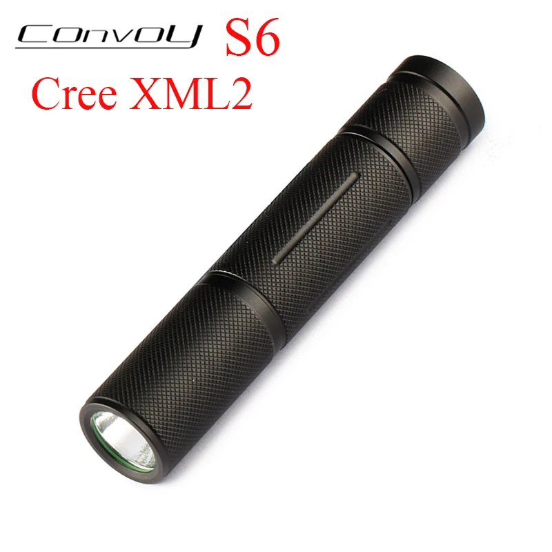 Convoy S6 Cree XML2 T6 U2 светодиодный светильник для вспышки EDC Linterna S2 + Plus Lanterna 18650 Flash мини