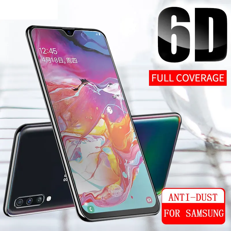 6D полное покрытие закаленное стекло для Samsung Galaxy M10 M20 M30 A10 A20 A30 A40 A40s A50 A60 A70 A80 A90 9H