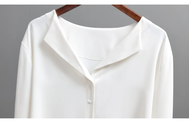 

Casual Solid Female Shirts Outwear Tops 2020 Autumn New Women Chiffon Blouse Office Lady V-neck Button Loose Clothing