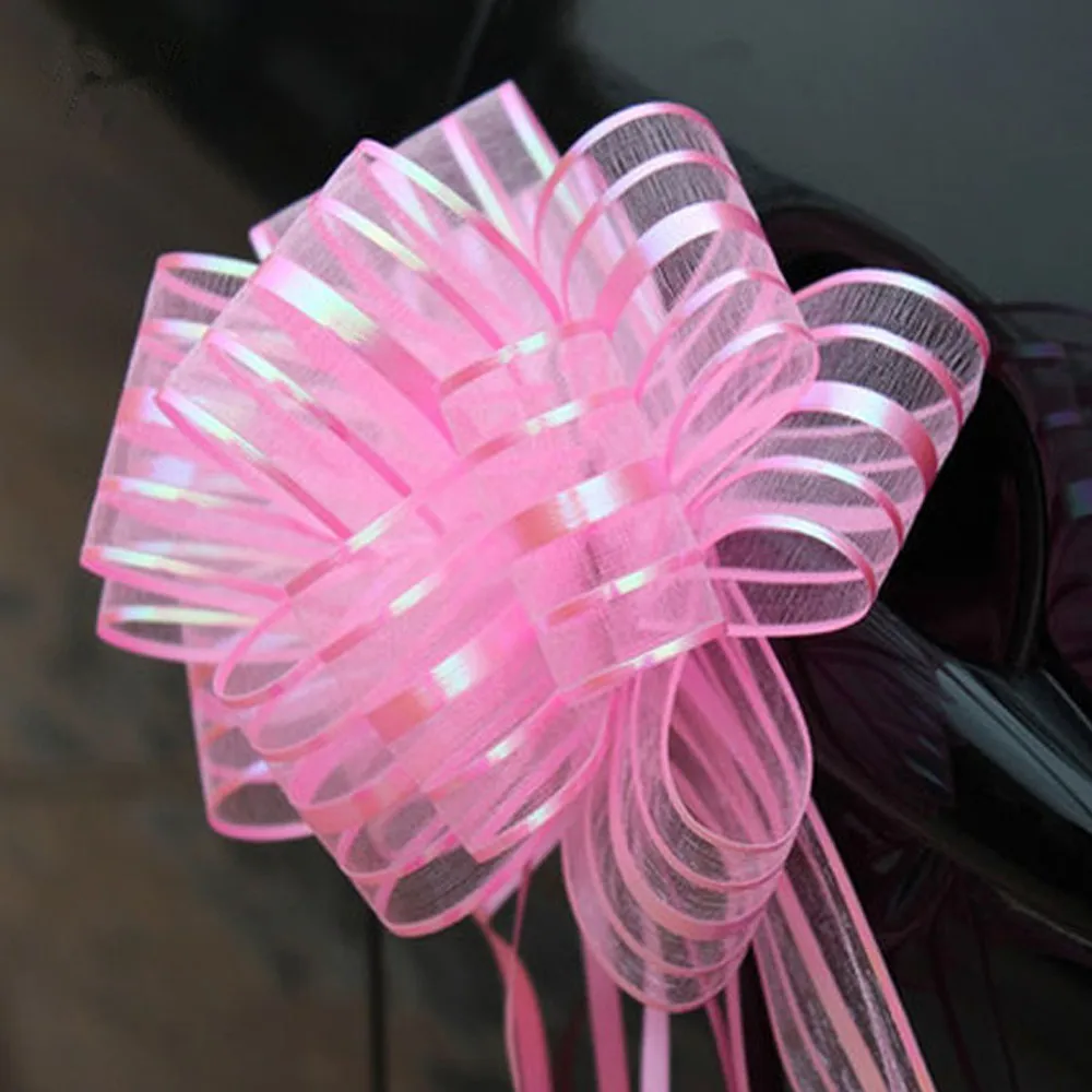 5 шт./лот ленты из органзы с большим бантом для рукоделия свадебные украшения