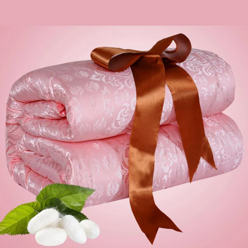 

100% Silk Comforter Mulberry Silk Quilt Queen Size Tribute Chinese Silk Bedding Duvet