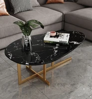 luxury living room furniture coffee table center table small apartment sofa side table marble top oval
