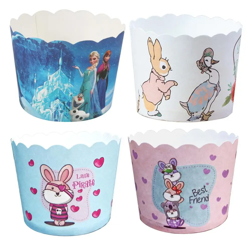 50 шт. красивая Замороженная Принцесса Эльза Ана милые кролики серии бумажный