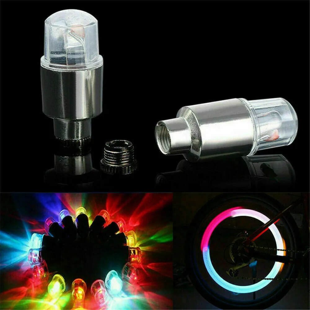 

Light Wheel Lights Stem Tire Top Tyre Wheel 4pcs Accessories Air Valve Cap Cover