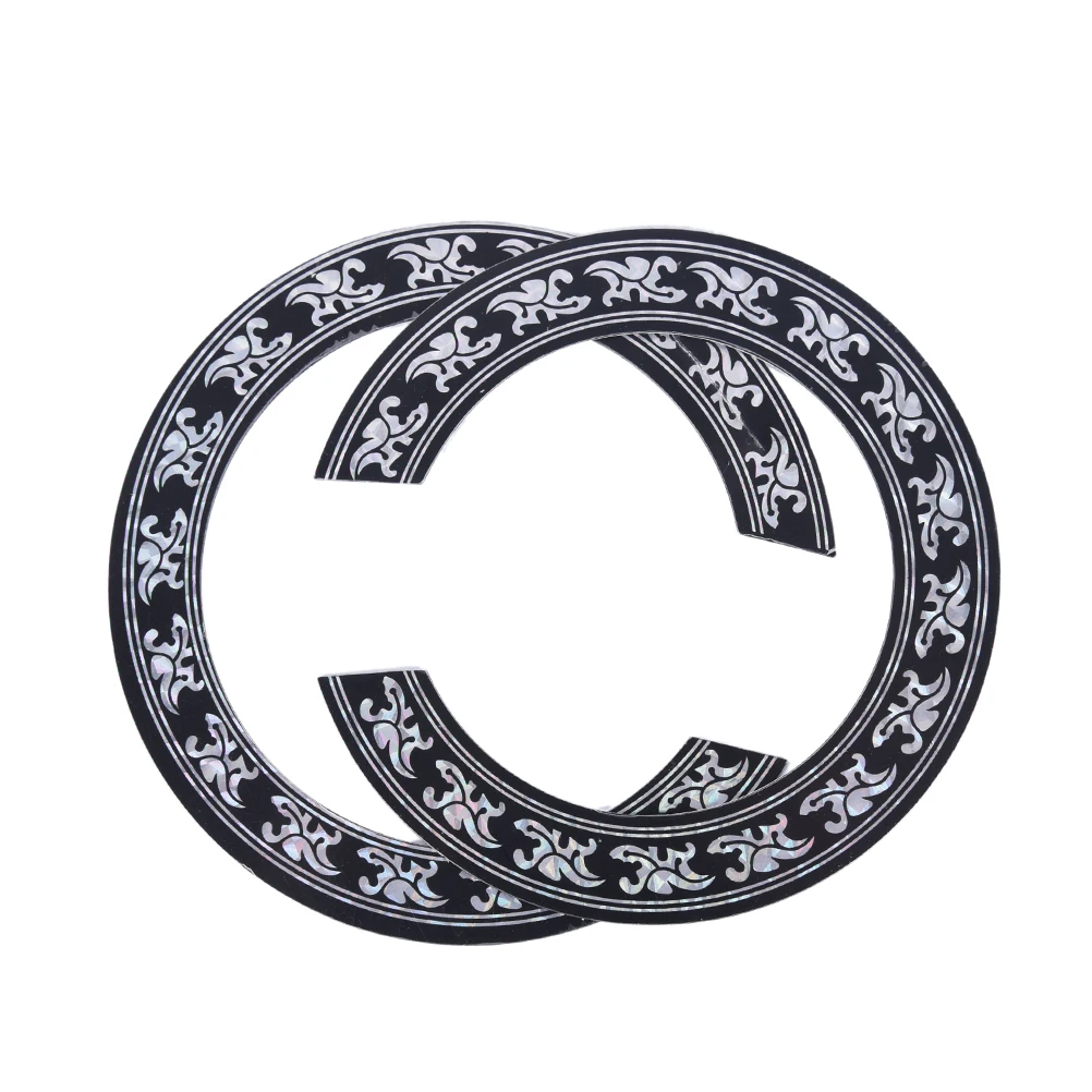 

94mm 104mm Hard PVC Guitar Circle Sound Hole Rosette Inlay for Acoustic Guitars Decal Accessories