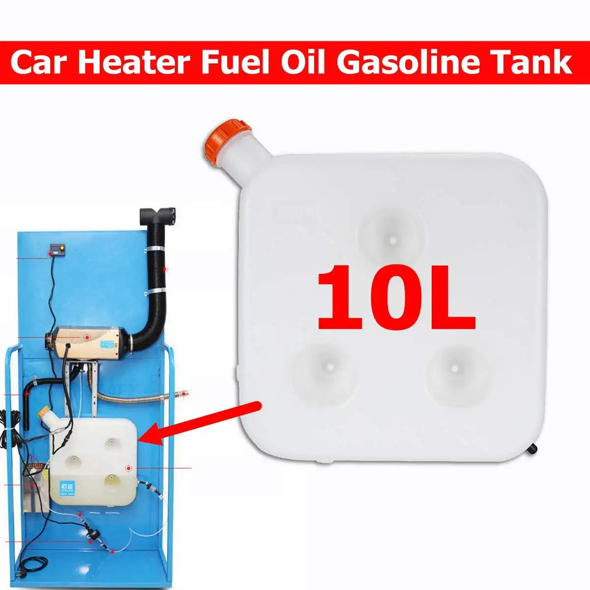 Autoleader 40x40x8 см 10L пластиковый топливный резервуар для хранения воды канистра резервуар для воды для автомобиля грузовика воздушный обогреватель парковочный обогреватель аксессуары
