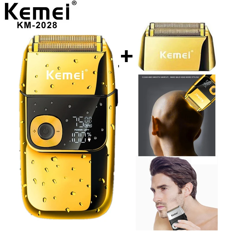 

Kemei Electric Shaver Professional Barber Shaver USB Rechargeable Hair Trimmer Cordless Beard Trimmer Shaving Machine For Men