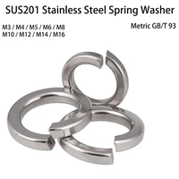 sus201 stainless steel spring washer m3 m4 m5 m6 m8 m10 m12 m14 m16 gb93