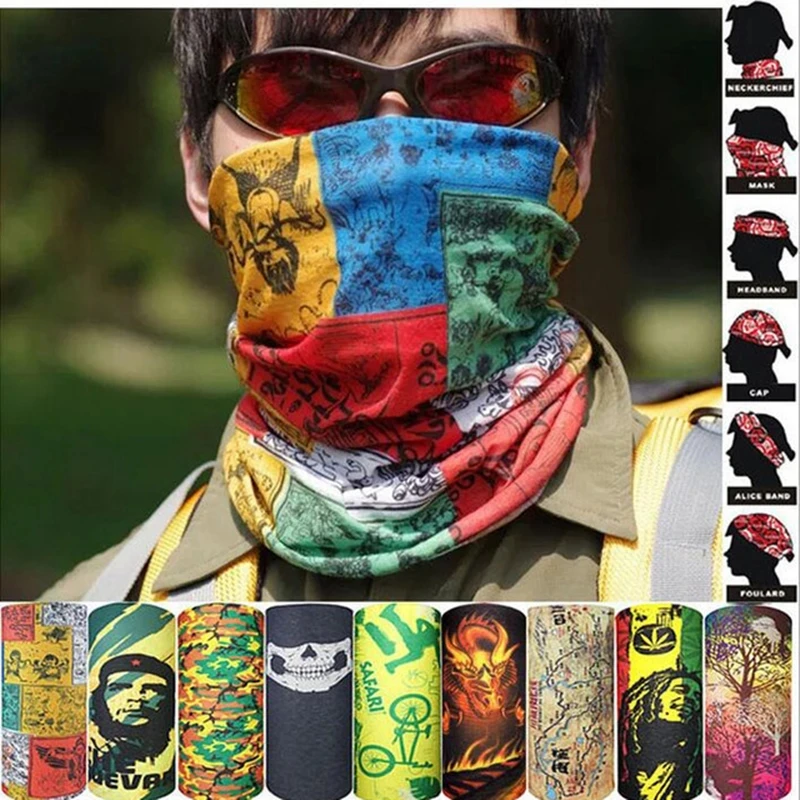 Cycling Outdoor Skull Seamless Balaclava Magic Scarf Men Women Sun Protection Bandana Neck Gaiters Riding Camping Hiking Scarf