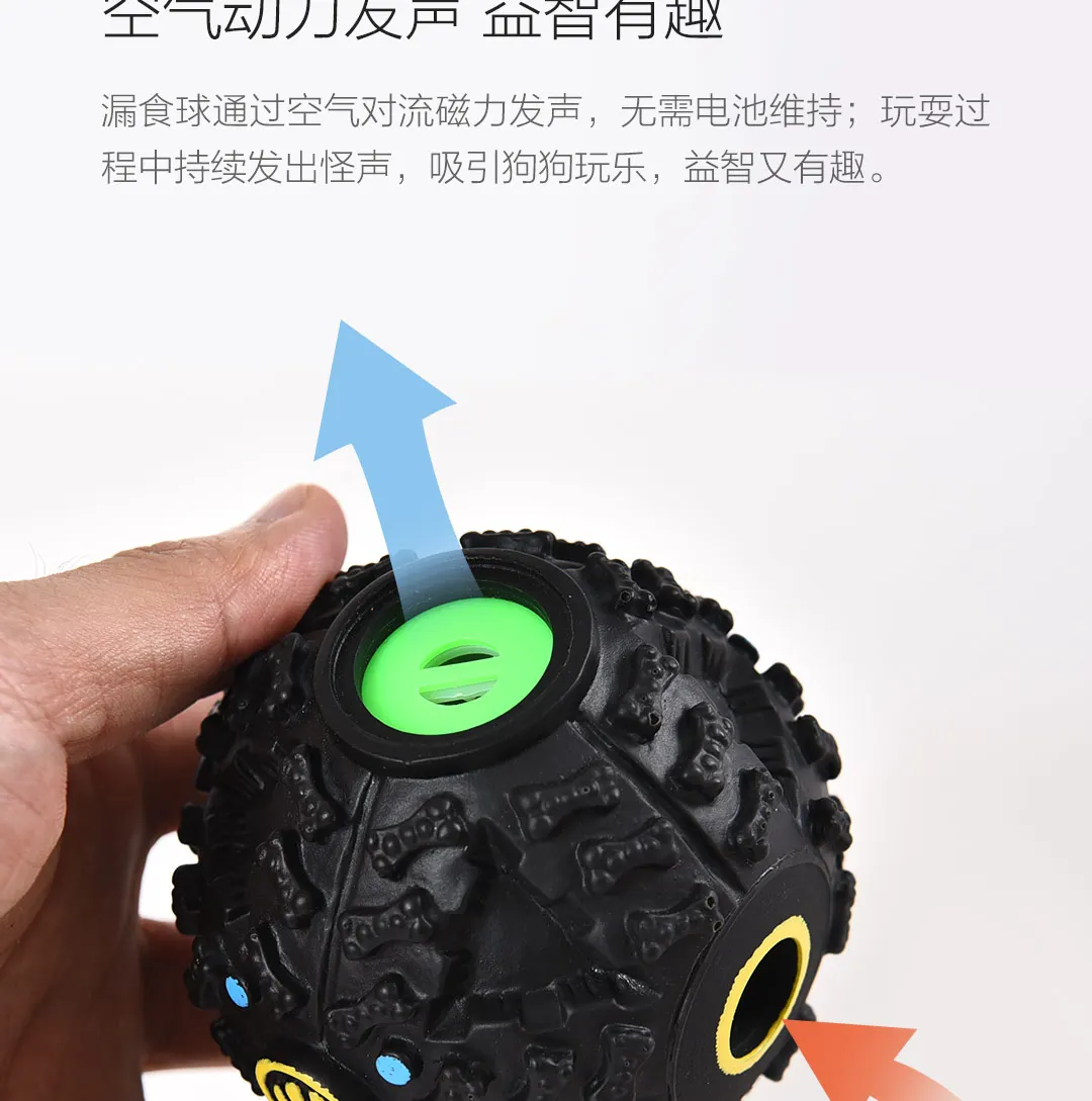 Xiaomi Youpin маленький зверь звезда собака вокальная утечка еда мяч черный стимулирующий для зубов Забавный и расслабляющий утечки пищевой шар