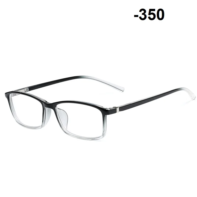 Vazrobe очки для близорукости для мужчин и женщин TR90 минус-100 до-600 рецептурная оптика линзы очки мужские женские готовые очки - Цвет оправы: multi myopia 350