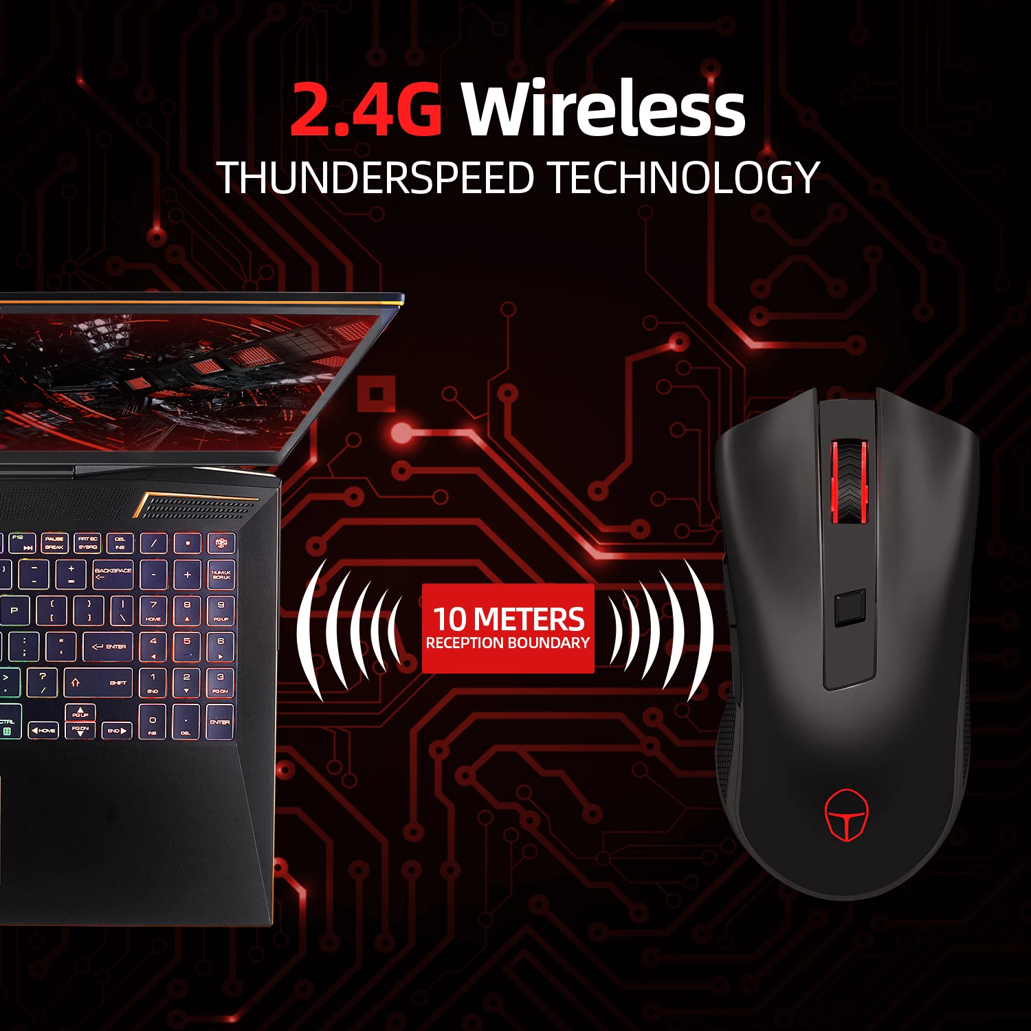 ThundeRobot ML201 Беспроводная профессиональная мышь геймер 2400DPI 5 кнопок 2 4G для игр 4 GHz