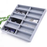 612 grid sunglasses storage box organizer glasses display case stand holder eyewear eyeglasses box jewelry organizer storage