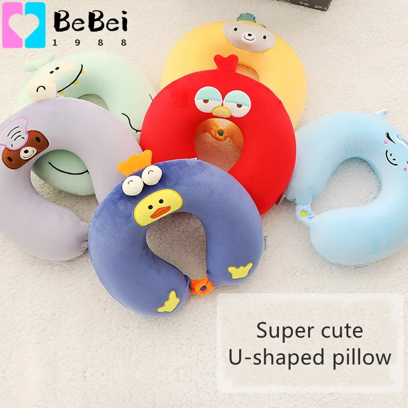 

Cartoon Cute Unicorn Bear U-shape Neck pillow 32*30cm Rebound Memory Foam Comfort Car Plane Cervical Vertebra Care Travel pillow